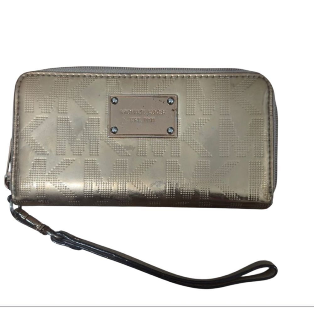Michael Kors Gold Wristlet Wallet
